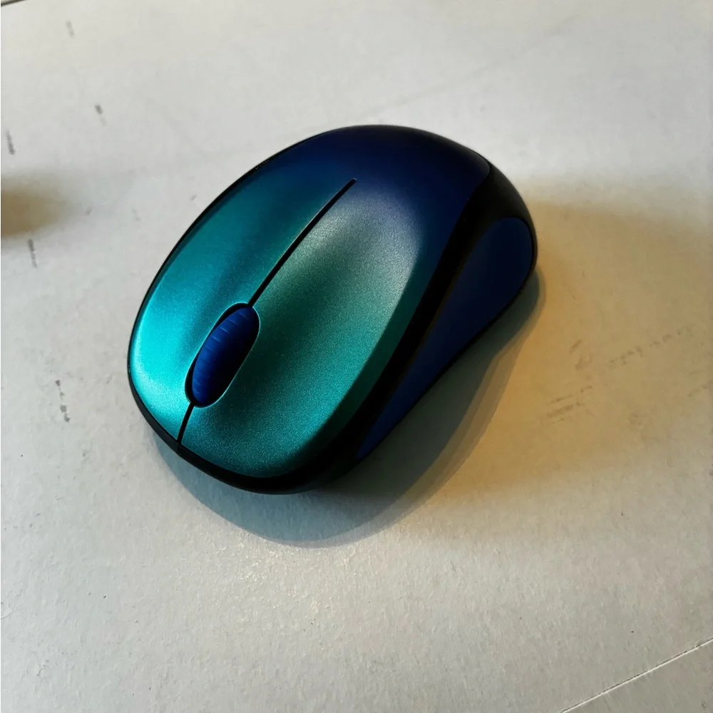 Logitech Blue and Green Wireless Mouse